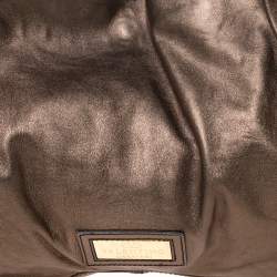 Pre Owned Valentino Metallic Gold Leather Nuage Bow Tote