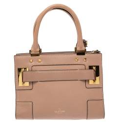 Pre Owned Valentino Beige Leather Mini My Rockstud Tote