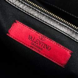 Pre Owned Valentino Black Leather Rockstud Satchel
