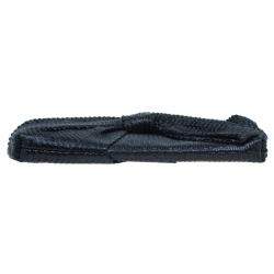 Pre Owned Valentino Black Pleated Oversized Bow Clutch Bag