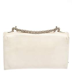 Pre Owned Valentino Vanilla Leather Mini Va Va Voom Chain Clutch