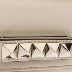 Pre Owned Valentino Vanilla Leather Mini Va Va Voom Chain Clutch