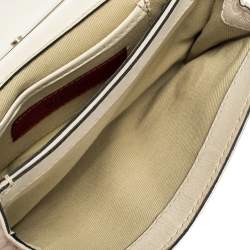 Pre Owned Valentino Vanilla Leather Mini Va Va Voom Chain Clutch