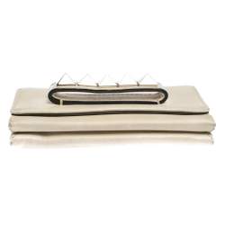 Pre Owned Valentino Vanilla Leather Mini Va Va Voom Chain Clutch