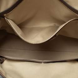 Pre Owned Valentino Tri Color Stripe Leather Front Pocket Satchel