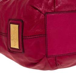 Pre Owned Valentino Pink Leather Bow Hobo