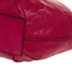 Pre Owned Valentino Pink Leather Bow Hobo