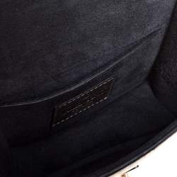 Pre Owned Valentino Metallic Gold Leather Mini Glam Lock Shoulder Bag