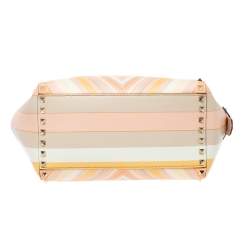 مملوكة مسبقًا Valentino Multicolor Leather Small Native Couture 1975 Rockstud Tote