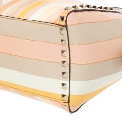مملوكة مسبقًا Valentino Multicolor Leather Small Native Couture 1975 Rockstud Tote
