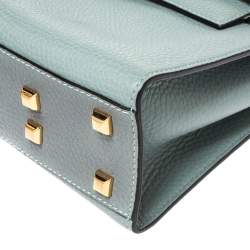 مملوكة مسبقًا Valentino Light Blue Leather My Rockstud Top Handle Bag