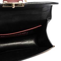 Pre Owned Valentino Multicolor Leather Mini Colorblock Rockstud Glam Lock Bag