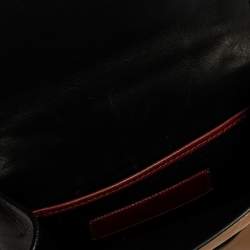 Pre Owned Valentino Multicolor Leather Mini Colorblock Rockstud Glam Lock Bag