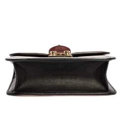 Pre Owned Valentino Multicolor Leather Mini Colorblock Rockstud Glam Lock Bag