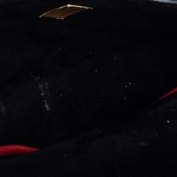 Pre Owned Valentino Black Quilted Soft Crackle Leather Small Rockstud Spike Shoulder Bag