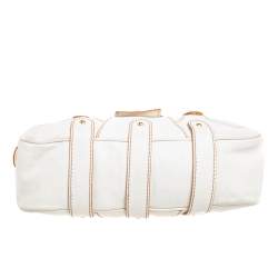 مملوكة مسبقًا حقيبة فالنتيو كاتش كريستال جلد أبيض