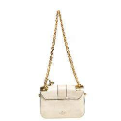 Pre Owned Valentino Beige Leather Small B-Rockstud Shoulder Bag