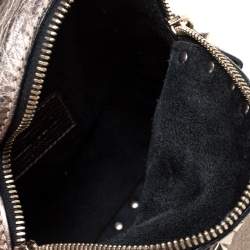 Valentino Metallic Light Brown Leather Mini Rockstud Backpack