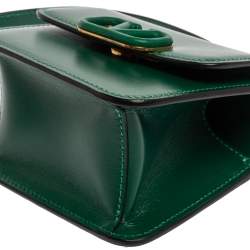 Pre Owned Valentino Green Leather VSling Crossbody Bag