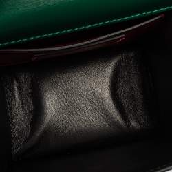 Pre Owned Valentino Green Leather VSling Crossbody Bag