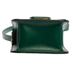 Pre Owned Valentino Green Leather VSling Crossbody Bag