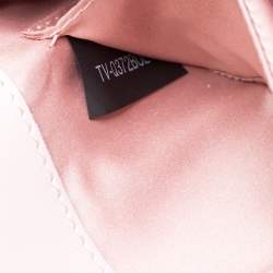 Pre Owned Valentino Pink Leather Rockstud Flap Chain Clutch