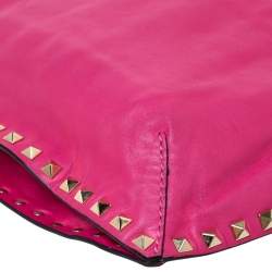 Valentino Fuchsia Leather Rockstud Messenger Bag