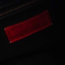 Pre Owned Valentino Black Patent Leather Mini Nuage Hobo