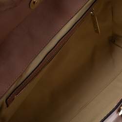 Pre Owned Valentino Peach/Beige Leather Aphrodite Bow Bag