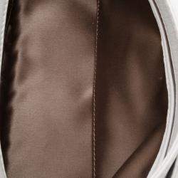 Pre Owned حقيبة كتف فالنتينو زهور جلد بيضاء