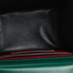 Pre Owned Valentino Jungle Green Leather Micro VSLING Shoulder Bag