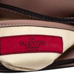 مملوكة مسبقًا Valentino Old Rose Leather Mini Rockstud Crossbody Bag