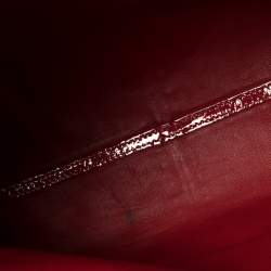 مملوكة مسبقًا حقيبة يد فالنتينو جلد لامع عنابي و أحمر