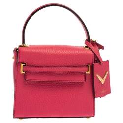مملوكة مسبقًا Valentino Fuchsia Leather Mini My Rockstud Crossbody Bag