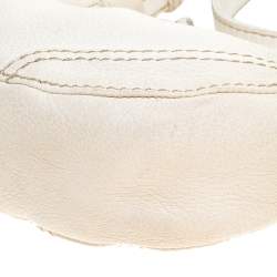 Pre Owned حقيبة ميني فالنتينو V رينغ جلد عاجي