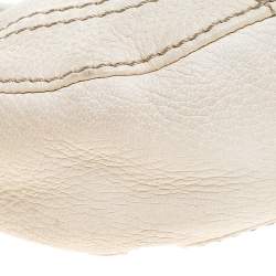 Pre Owned حقيبة ميني فالنتينو V رينغ جلد عاجي