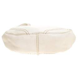 Pre Owned حقيبة ميني فالنتينو V رينغ جلد عاجي