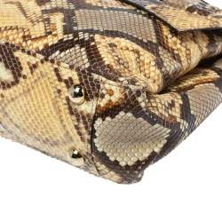 مملوكة مسبقًا Valentino Multicolor Python Aphrodite Top Handle Bag