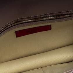 Pre Owned Valentino Old Rose Crystal/Beads Embellished Leather Medium Glam Lock Flap Bag