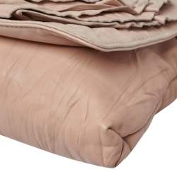 Valentino Beige Crinkled Leather Petal Messenger Bag
