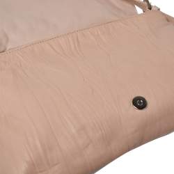 Valentino Beige Crinkled Leather Petal Messenger Bag