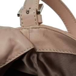 Valentino Beige Crinkled Leather Petal Messenger Bag