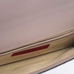 Pre Owned Valentino Brown Pony Hair Rockstud Flap Clutch Bag