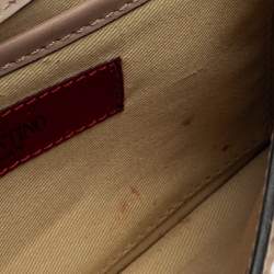 Pre Owned Valentino Brown Pony Hair Rockstud Flap Clutch Bag