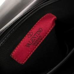 Pre Owned حقيبة كلتش فا فا فوم روكستد جلد أسود