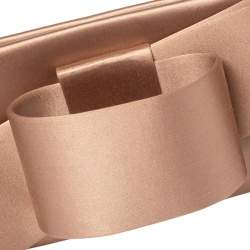 مملوكة مسبقًا حقيبة كلتش فالنتينو فيونكة ساتان وردي نود