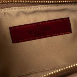 مملوكة مسبقًا حقيبة كلتش فالنتينو فيونكة ساتان وردي نود