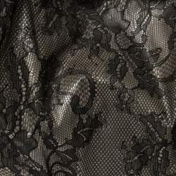 Pre Owned Valentino Black Day Lace Large Nuage Bow Hobo