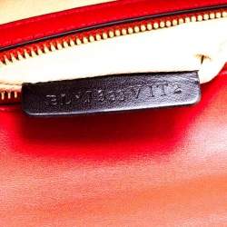 Pre Owned Valentino Red Leather Medium Rockstud Glam Lock Flap Bag