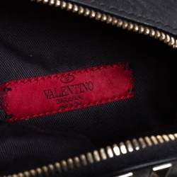 Pre Owned Valentino Black Leather Mini Rockstud Backpack